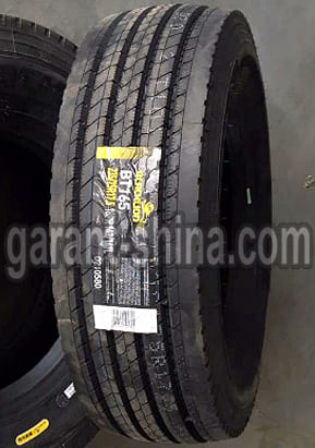 Blacklion BT165 (рулевая) 235/75 R17.5 143/141L 18PR - Фото шины с этикеткой на складе